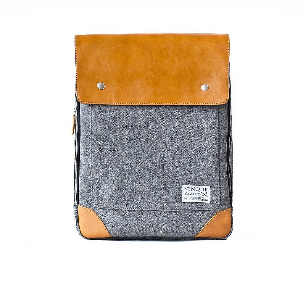 Venque Flatsquare Grey Backpack